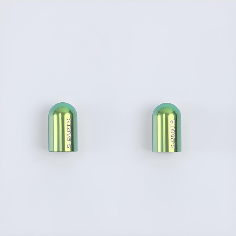 Titanium Schrader Valve Caps – Set of 2 for Road and Mountain Bikes