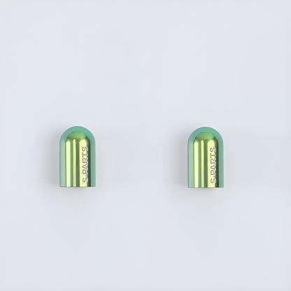 Titanium Schrader Valve Caps – Set of 2 for Road and Mountain Bikes