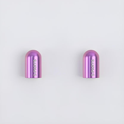 Titanium Schrader Valve Caps – Set of 2 for Road and Mountain Bikes