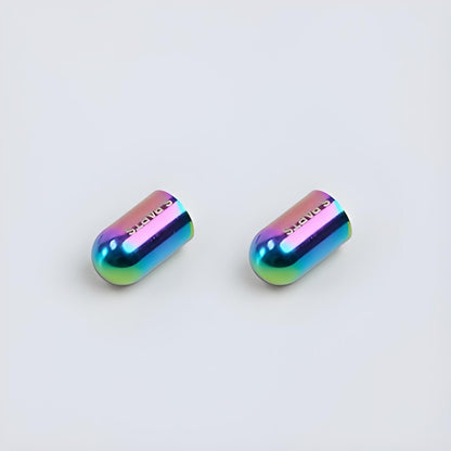 Titanium Schrader Valve Caps – Set of 2 for Road and Mountain Bikes