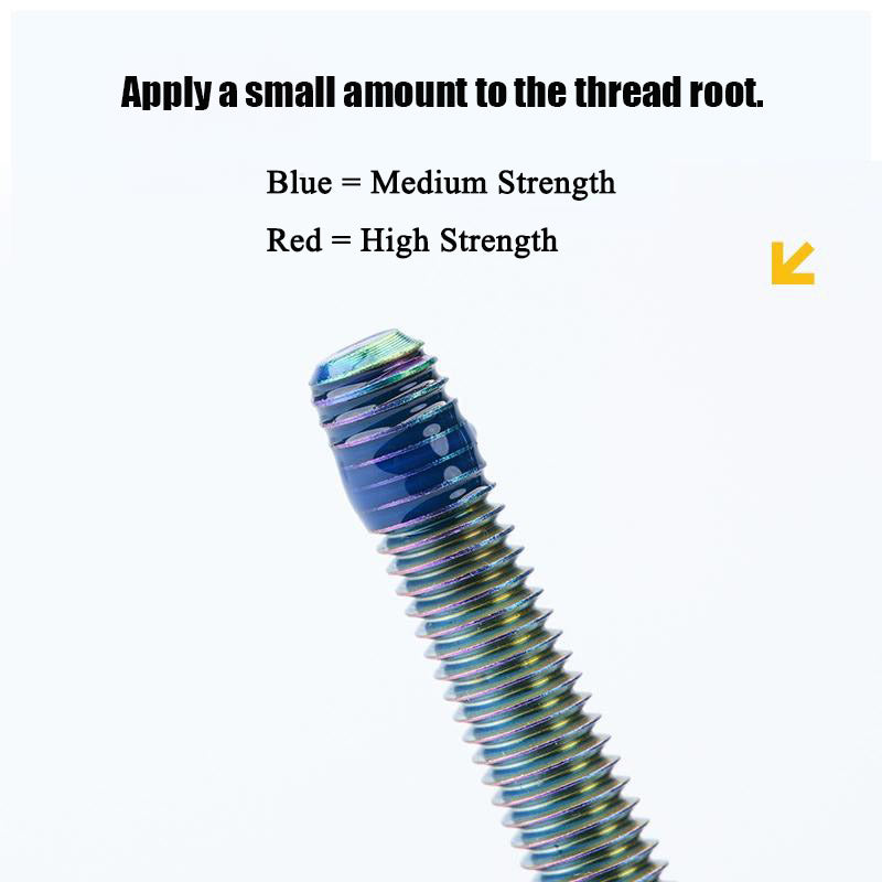 Titanium Bolt Threadlocker  Blue (Medium Strength)  Red (High Strength)  5ml 3