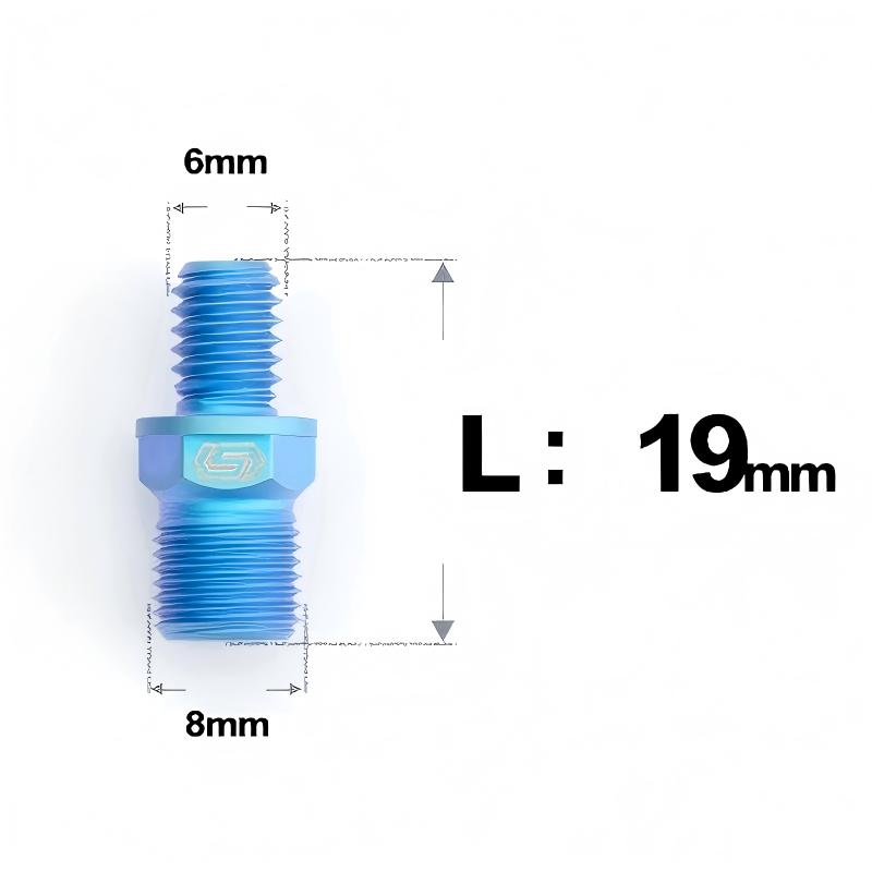 Titanium Brake Hose Adapter Fittings For HOPE MTB Disc Brake Calipers