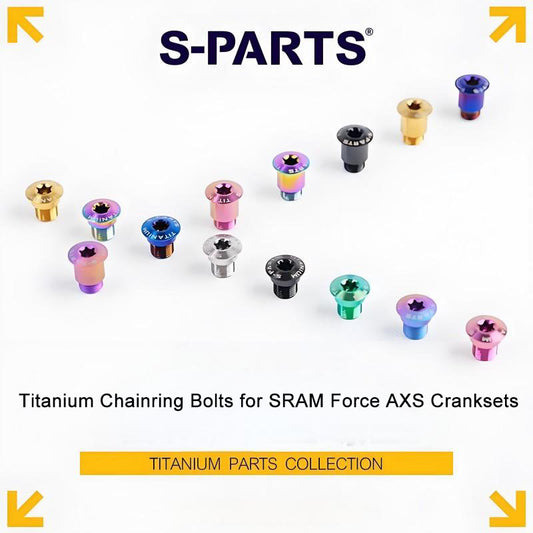 Titanium Chainring Bolts for SRAM Force AXS Cranksets – 1X/2X