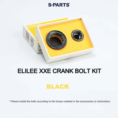 Titanium Crank Preload Bolt & Self-Extracting Cap Kit for ELILEE XXE | Ultra-Light Upgrade