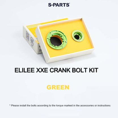 Titanium Crank Preload Bolt & Self-Extracting Cap Kit for ELILEE XXE | Ultra-Light Upgrade