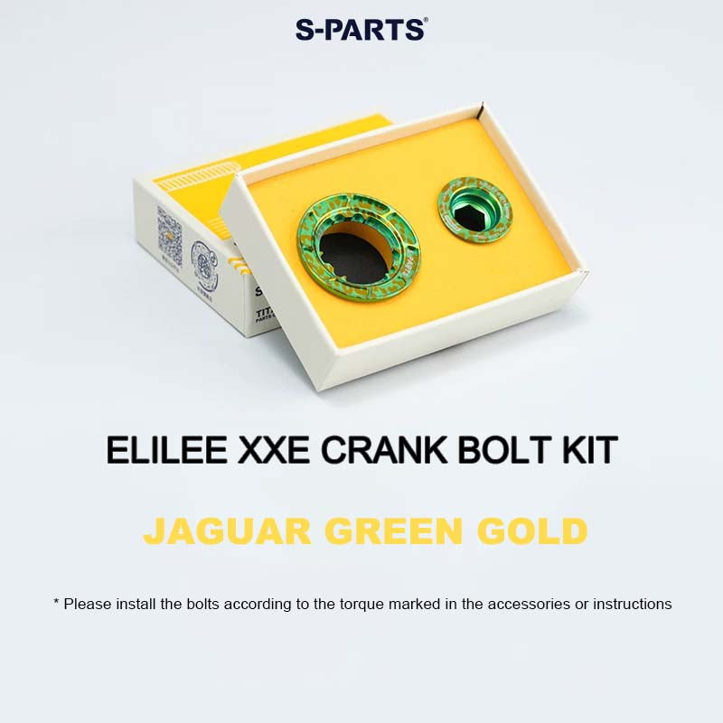 Titanium Crank Preload Bolt & Self-Extracting Cap Kit for ELILEE XXE | Ultra-Light Upgrade