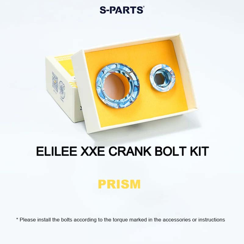 Titanium Crank Preload Bolt & Self-Extracting Cap Kit for ELILEE XXE | Ultra-Light Upgrade