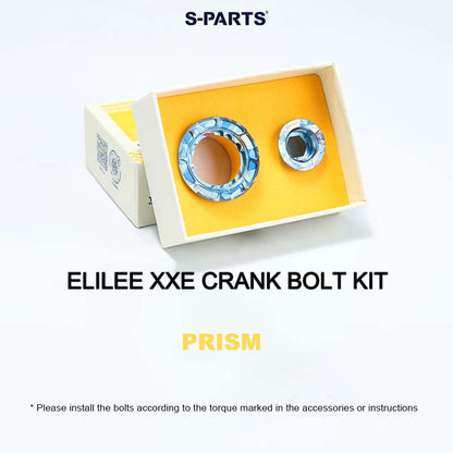 Titanium Crank Preload Bolt & Self-Extracting Cap Kit for ELILEE XXE | Ultra-Light Upgrade