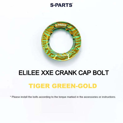 Titanium Crank Preload Cap for ELILEE XXE Crankset - Drive Side Only