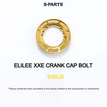 Titanium Crank Preload Cap for ELILEE XXE Crankset - Drive Side Only