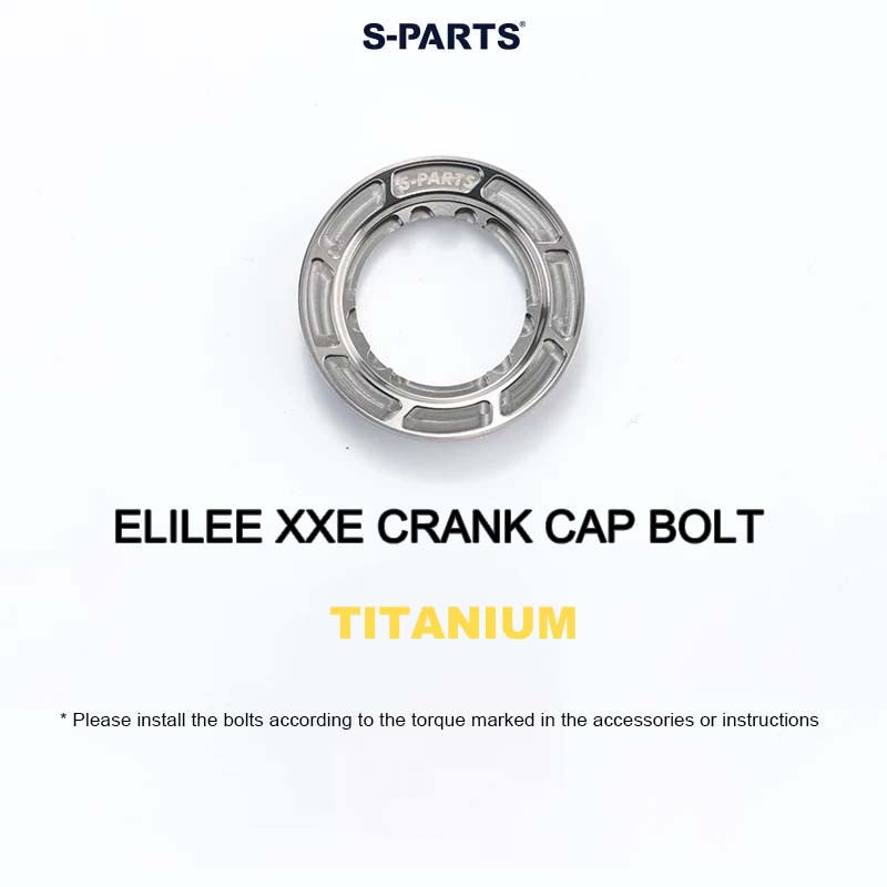 Titanium Crank Preload Cap for ELILEE XXE Crankset - Drive Side Only