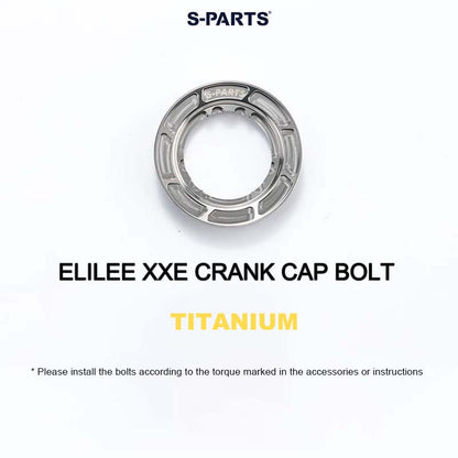 Titanium Crank Preload Cap for ELILEE XXE Crankset - Drive Side Only