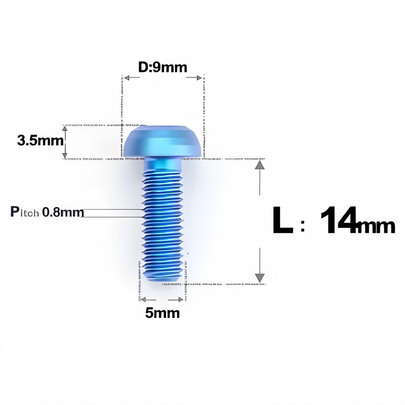 Grade 5 Titanium Mechanical Groupset Bolt Kit for Shimano 105 R7000 / R7100 / R7120 Derailleur (20PCS)