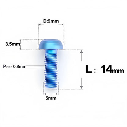 Grade 5 Titanium Mechanical Groupset Bolt Kit for Shimano 105 R7000 / R7100 / R7120 Derailleur (20PCS)