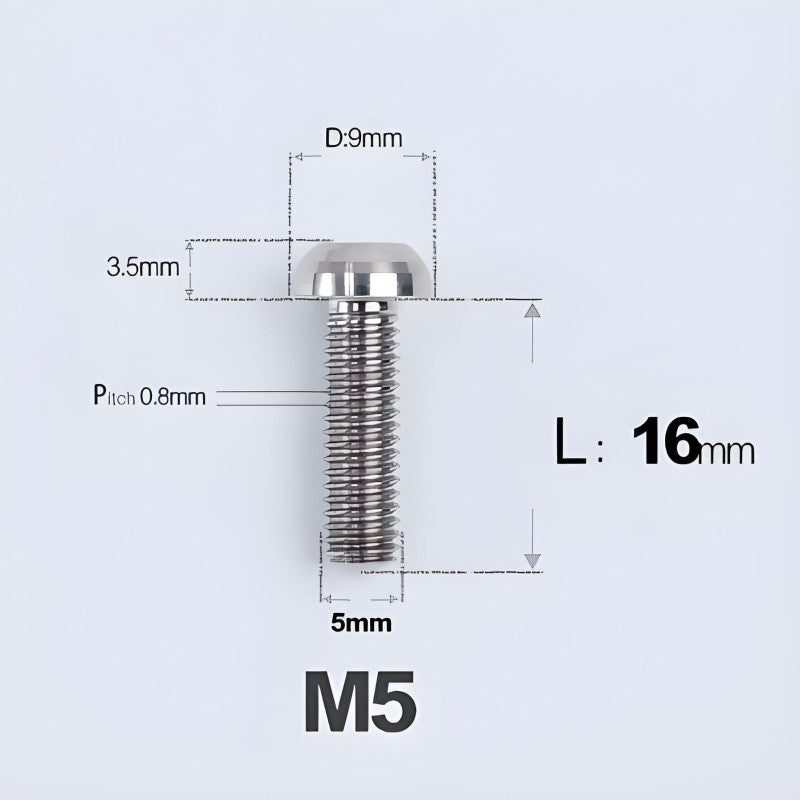 Titanium Front Derailleur Clamp Bolt & Curved Washer Fits SRAM Road MTB Derailleurs