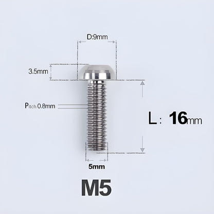 Titanium Front Derailleur Clamp Bolt & Curved Washer Fits SRAM Road MTB Derailleurs