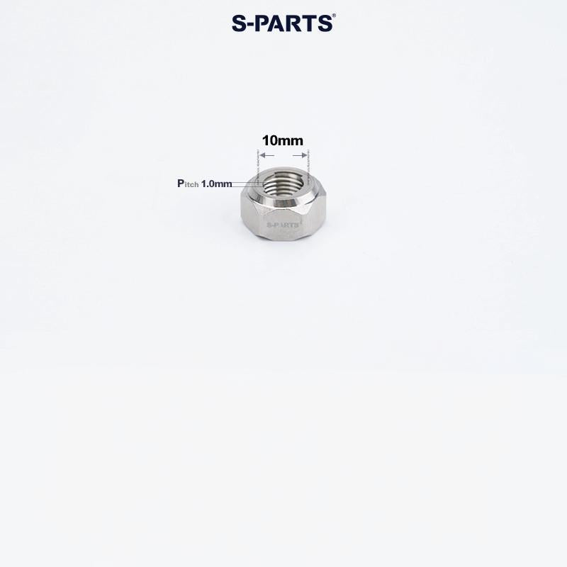 Titanium Hex Flange Lock Nuts – M4 / M5 / M6 / M8 / M10 for Motorcycles & Cars