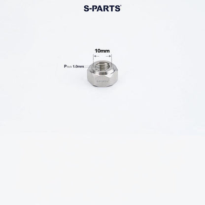 Titanium Hex Flange Lock Nuts – M4 / M5 / M6 / M8 / M10 for Motorcycles & Cars
