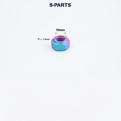 Titanium Hex Flange Lock Nuts – M4 / M5 / M6 / M8 / M10 for Motorcycles & Cars
