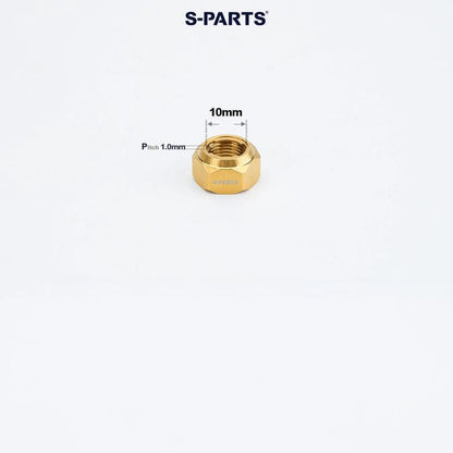 Titanium Hex Flange Lock Nuts – M4 / M5 / M6 / M8 / M10 for Motorcycles & Cars