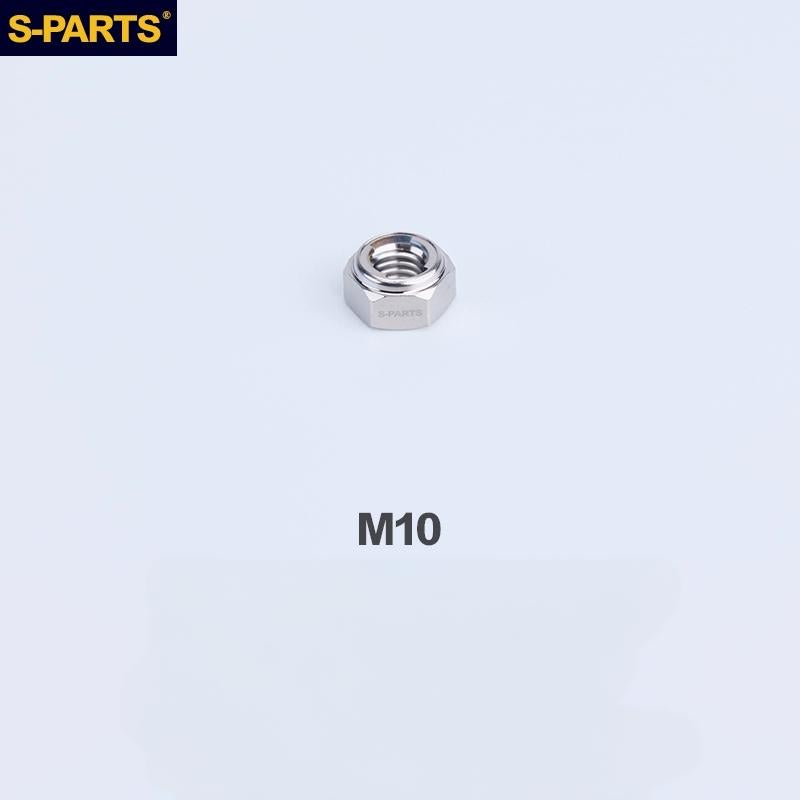 Titanium Hex Flange Lock Nuts – M4 / M5 / M6 / M8 / M10 for Motorcycles & Cars