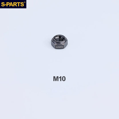 Titanium Hex Flange Lock Nuts – M4 / M5 / M6 / M8 / M10 for Motorcycles & Cars