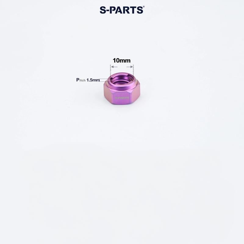 Titanium Hex Flange Lock Nuts – M4 / M5 / M6 / M8 / M10 for Motorcycles & Cars