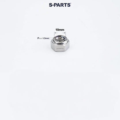 Titanium Hex Flange Lock Nuts – M4 / M5 / M6 / M8 / M10 for Motorcycles & Cars