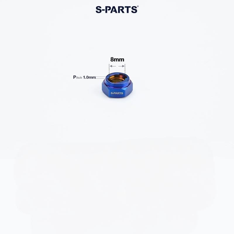 Titanium Hex Flange Lock Nuts – M4 / M5 / M6 / M8 / M10 for Motorcycles & Cars