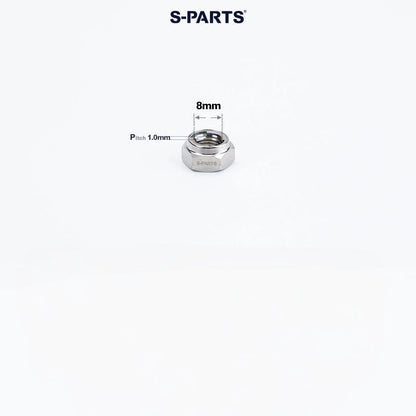 Titanium Hex Flange Lock Nuts – M4 / M5 / M6 / M8 / M10 for Motorcycles & Cars