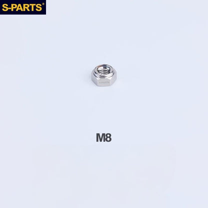 Titanium Hex Flange Lock Nuts – M4 / M5 / M6 / M8 / M10 for Motorcycles & Cars