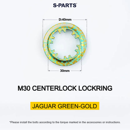 Titanium M30 Internal Centerlock Lockring | 40mm Rotor Lockring for Road, Gravel & Compatible XC MTB | 5.46g