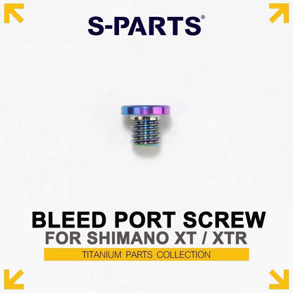 Titanium M5×5mm Brake Lever Bleed Port Screw for Shimano XT M8100/M8120 & XTR M9100/M9120/M9020 Hydraulic Disc Brakes