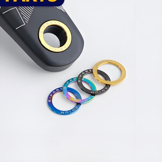 Titanium Pedal Flat Washers for Mountain and Road Bike Clipless Pedal Crank Protector
