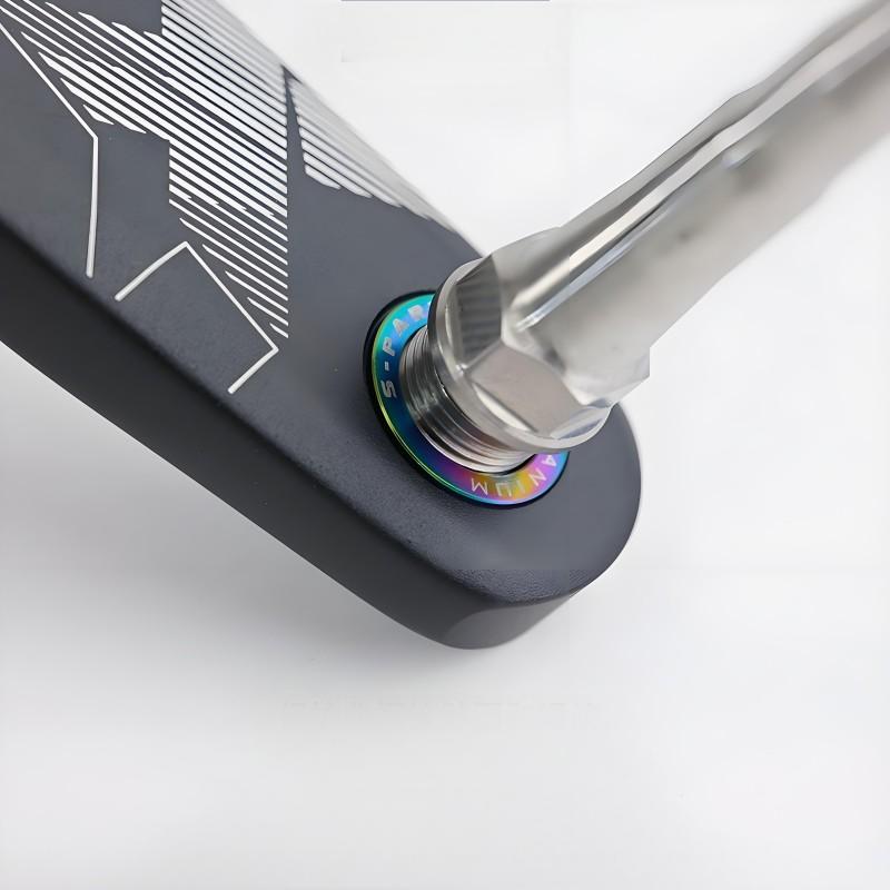 Titanium Pedal Flat Washers for Mountain and Road Bike Clipless Pedal Crank Protector