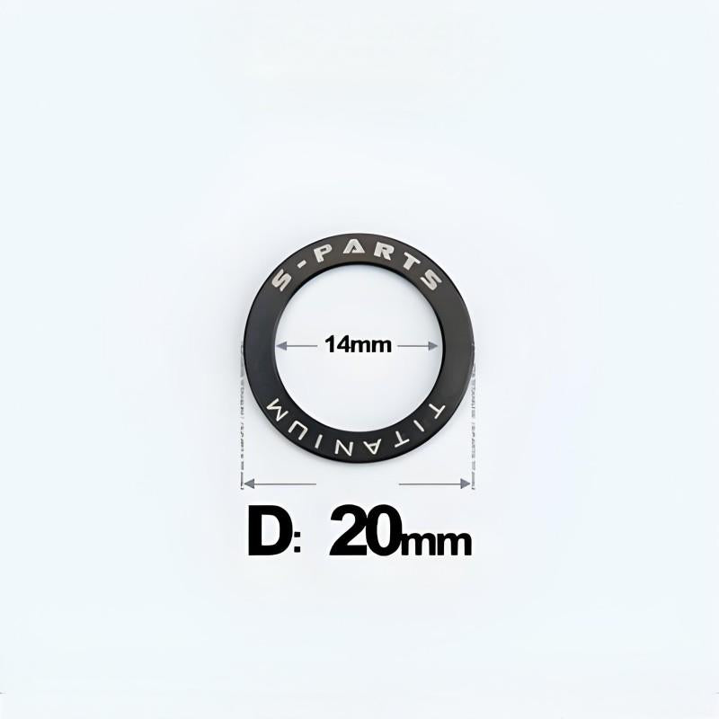 Titanium Pedal Flat Washers for Mountain and Road Bike Clipless Pedal Crank Protector