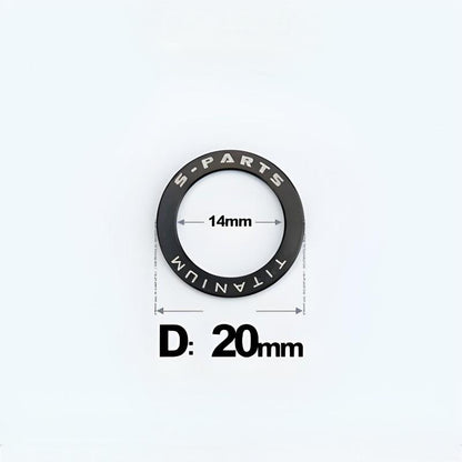 Titanium Pedal Flat Washers for Mountain and Road Bike Clipless Pedal Crank Protector