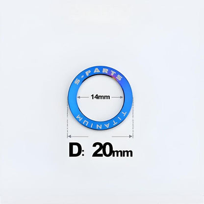 Titanium Pedal Flat Washers for Mountain and Road Bike Clipless Pedal Crank Protector