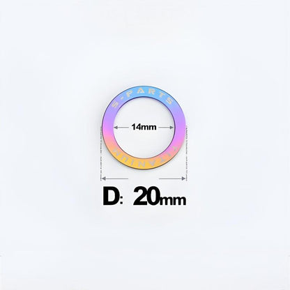 Titanium Pedal Flat Washers for Mountain and Road Bike Clipless Pedal Crank Protector