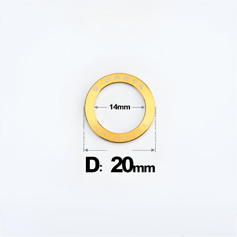 Titanium Pedal Flat Washers for Mountain and Road Bike Clipless Pedal Crank Protector