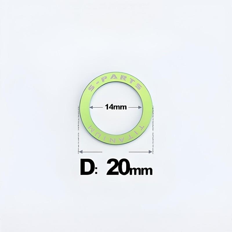 Titanium Pedal Flat Washers for Mountain and Road Bike Clipless Pedal Crank Protector