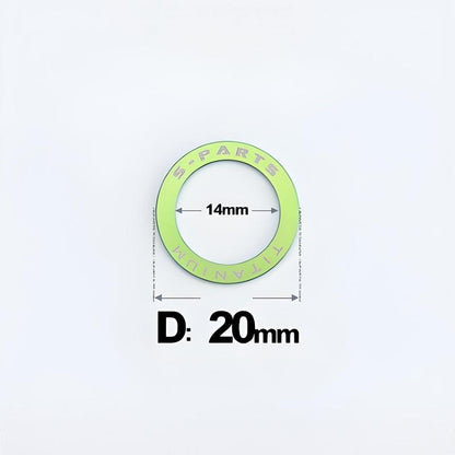 Titanium Pedal Flat Washers for Mountain and Road Bike Clipless Pedal Crank Protector