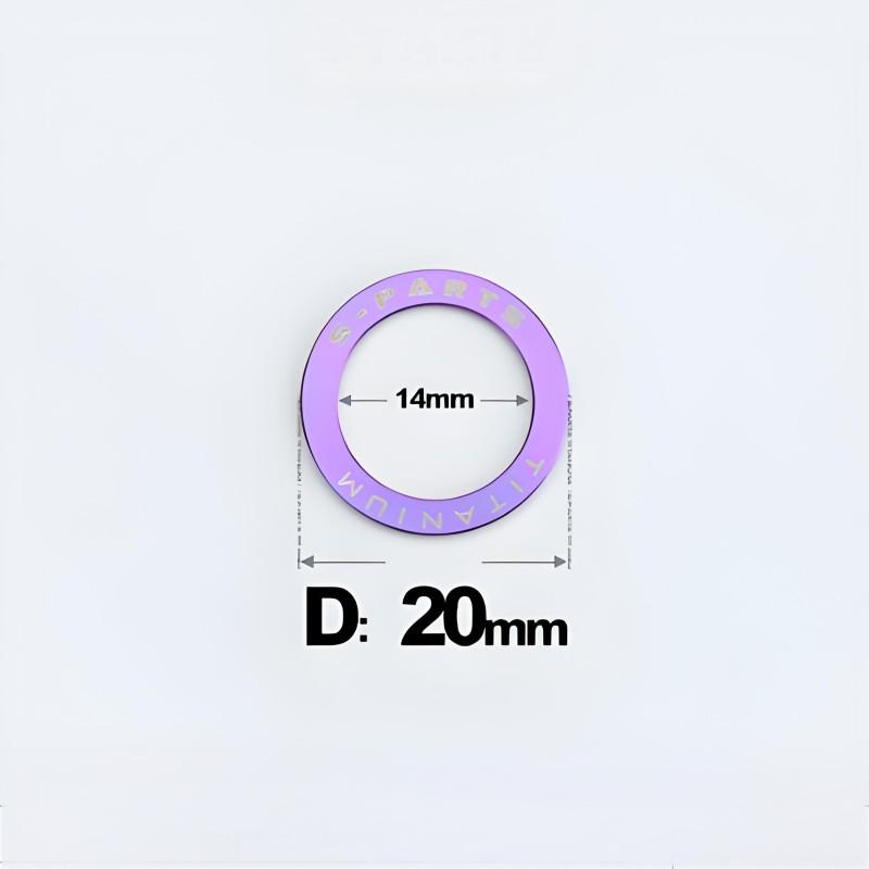 Titanium Pedal Flat Washers for Mountain and Road Bike Clipless Pedal Crank Protector