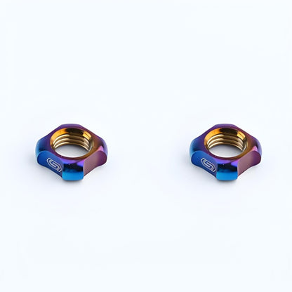 Titanium Valve Lock Nut (Presta/Schrader) – Set of 2 for Road & Mountain Bikes