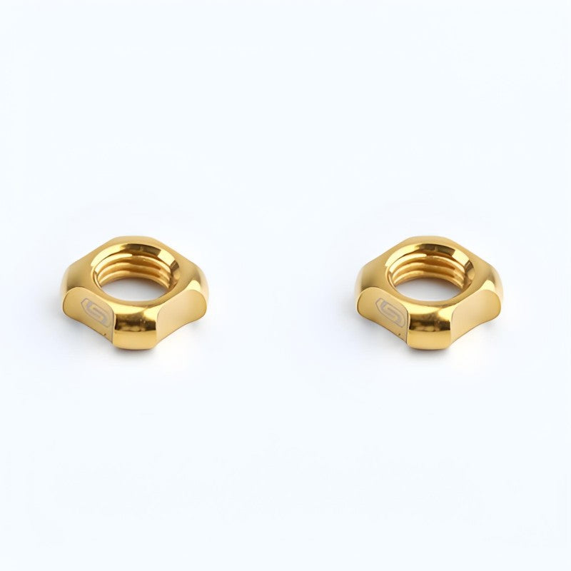 Titanium Valve Lock Nut (Presta/Schrader) – Set of 2 for Road & Mountain Bikes