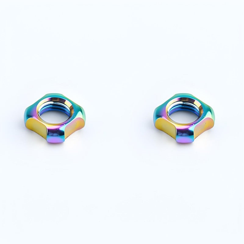 Titanium Valve Lock Nut (Presta/Schrader) – Set of 2 for Road & Mountain Bikes