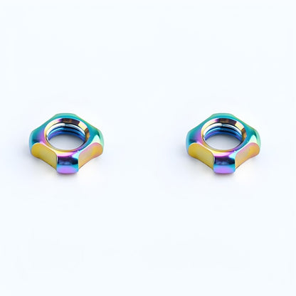 Titanium Valve Lock Nut (Presta/Schrader) – Set of 2 for Road & Mountain Bikes