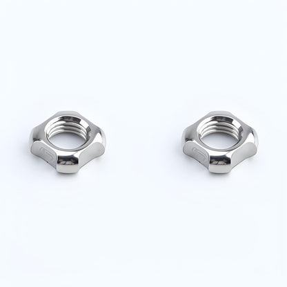 Titanium Valve Lock Nut (Presta/Schrader) – Set of 2 for Road & Mountain Bikes