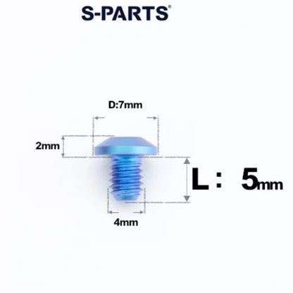 M4 × 5 Titanium Brake Pad Retaining Screw / C-Clip Release Screw – Grade 5 Titanium (Ti-6Al-4V)