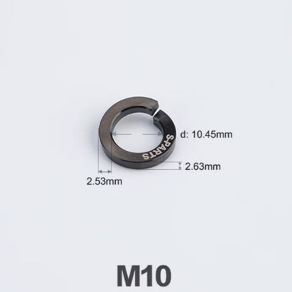 Titanium Spring Lock Washers M3/M4/M5/M6/M8/M10/M12 | Grade 5 Ti for Motorcycle & Automotive